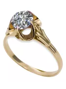 Vintage Ring Zircon 14K Yellow gold vrc023y